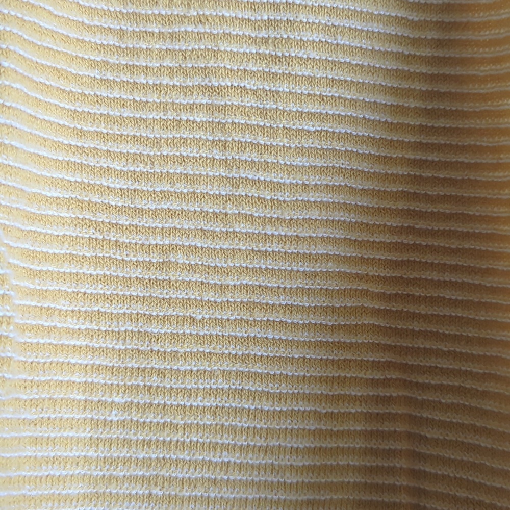 Marled Reunited. Open-Front Ribbed Cardigan In Yellow. Size XS. - Picture 4 of 9